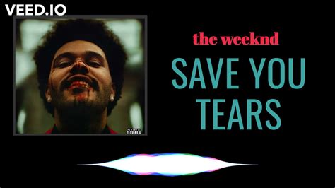 the weeknd save your tears letra
